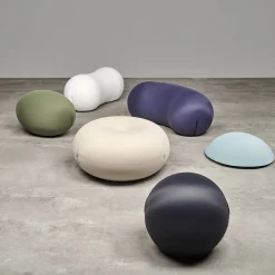 Tatone White Pouf in Technical Fabric