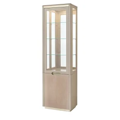 Taupe Eucalyptus Single-Door Display Cabinet from Studio Privè Collection
