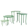 Tavo B1 Modular Set of 4 Green Coffee Tables Limited Edition