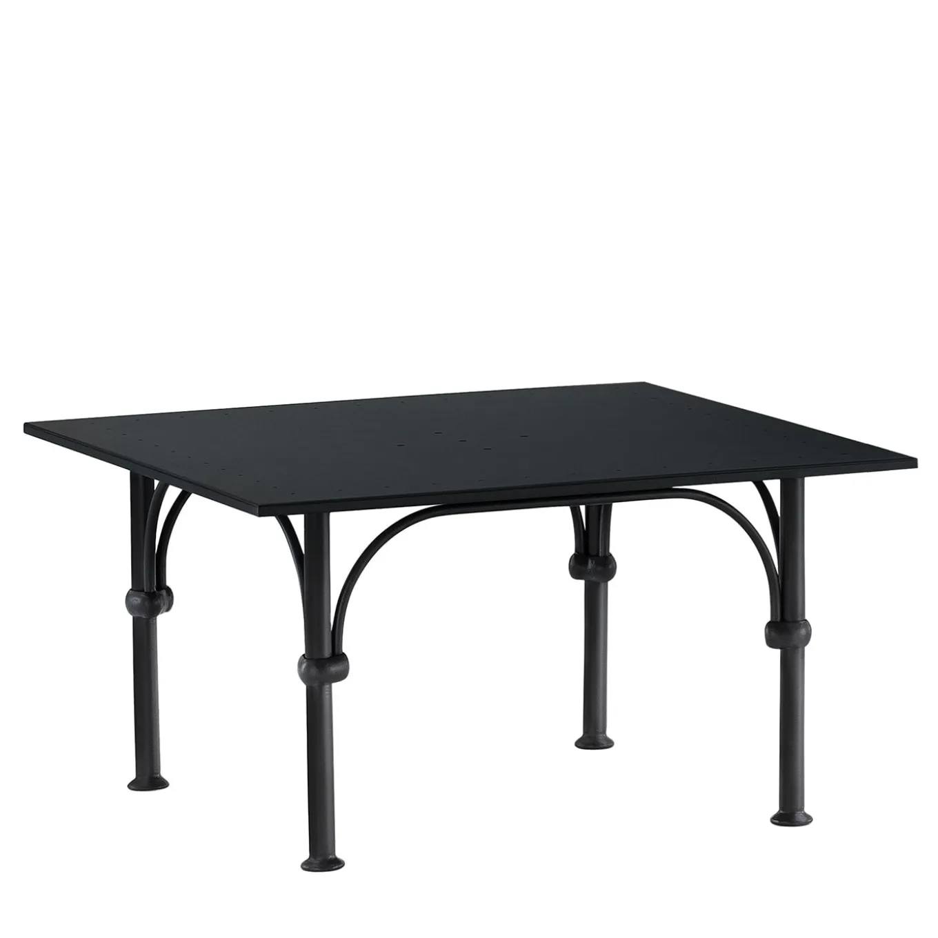 Tavolario Wrought Iron Anthracite-Gray Square Coffee Table