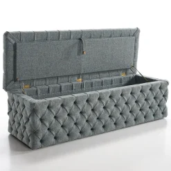 Teddy Gray Storage Bench