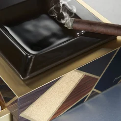 Tellux Vulcano Brown wood Ashtray