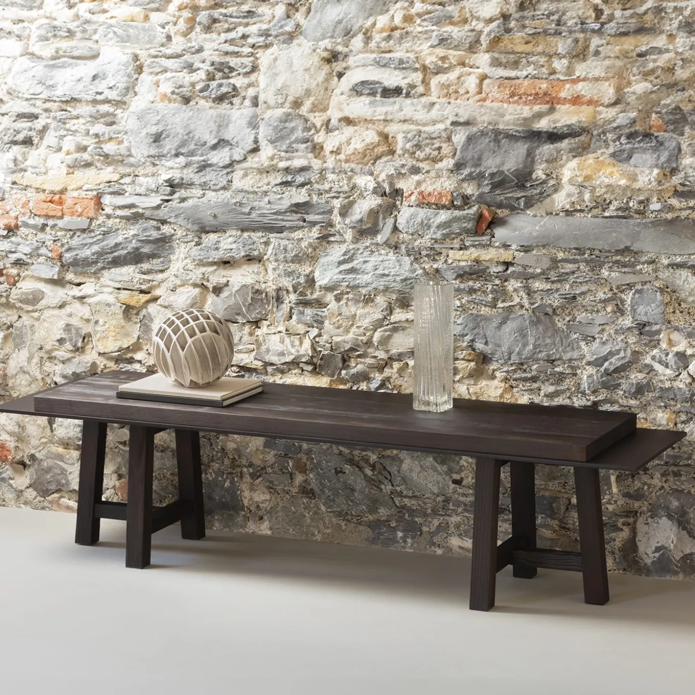 Temaki Pinewood Low Console