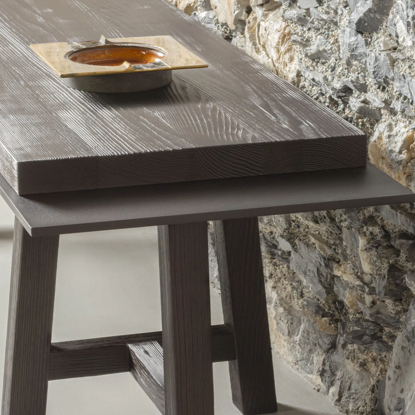 Temaki Pinewood Low Console