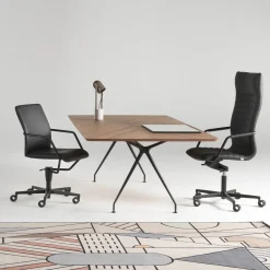 Tempo BA Black Castors Armchair