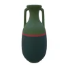 Teodosio XL Petroleum Burgundi and Military Green amphora