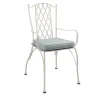 Terme White Steel Outdoor Chair