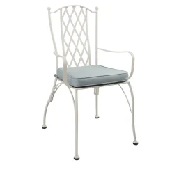 Terme White Steel Outdoor Chair