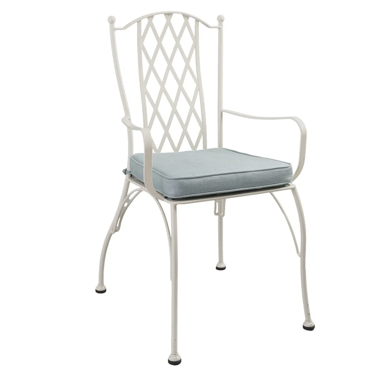 Terme White Steel Outdoor Chair