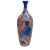 Terracotta Blues Vase by Clara Holt and Chiara Zoppei