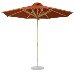 Terracotta Red Round Outdoor Umbrella