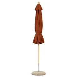 Terracotta Red Round Outdoor Umbrella