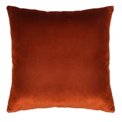Terracotta Silk Velvet Carrè Cushion