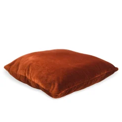 Terracotta Silk Velvet Carrè Cushion