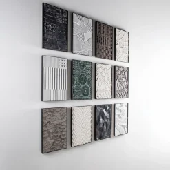 Terre Arate White Carrara Marble Decorative Panel