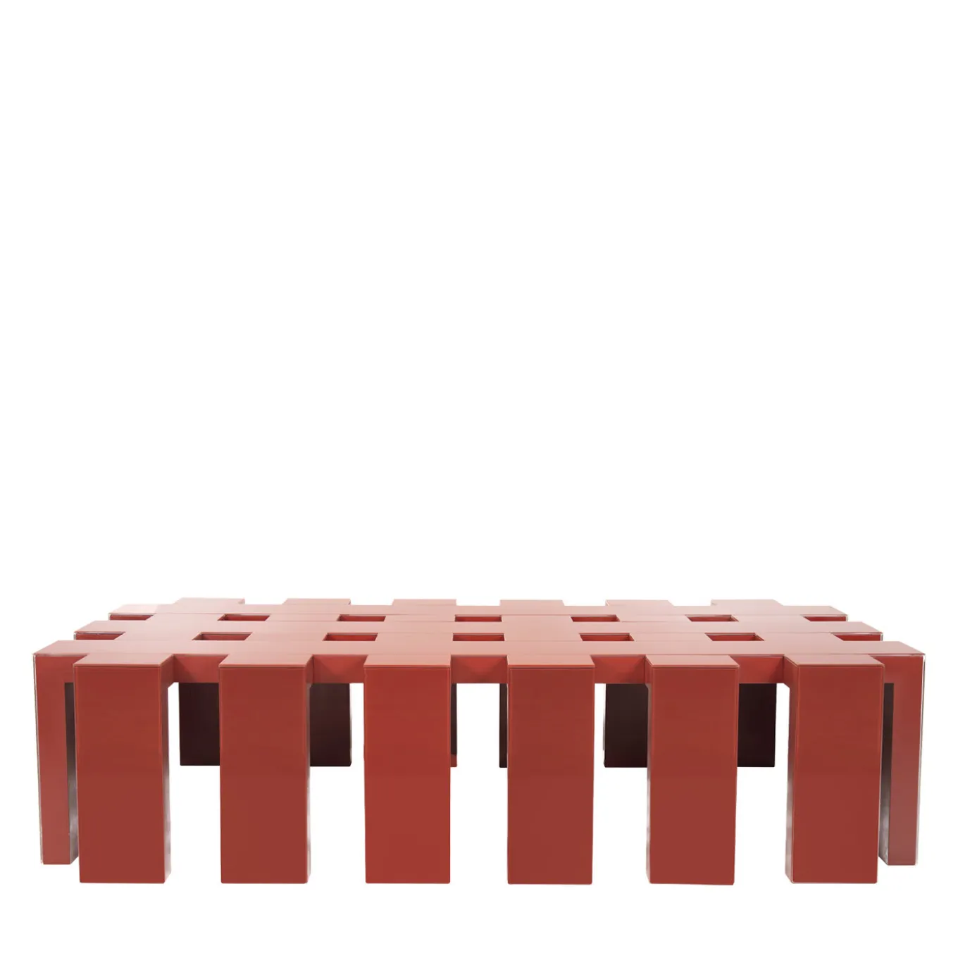 Terry Red Glass Coffee Table by Giannella Ventura
