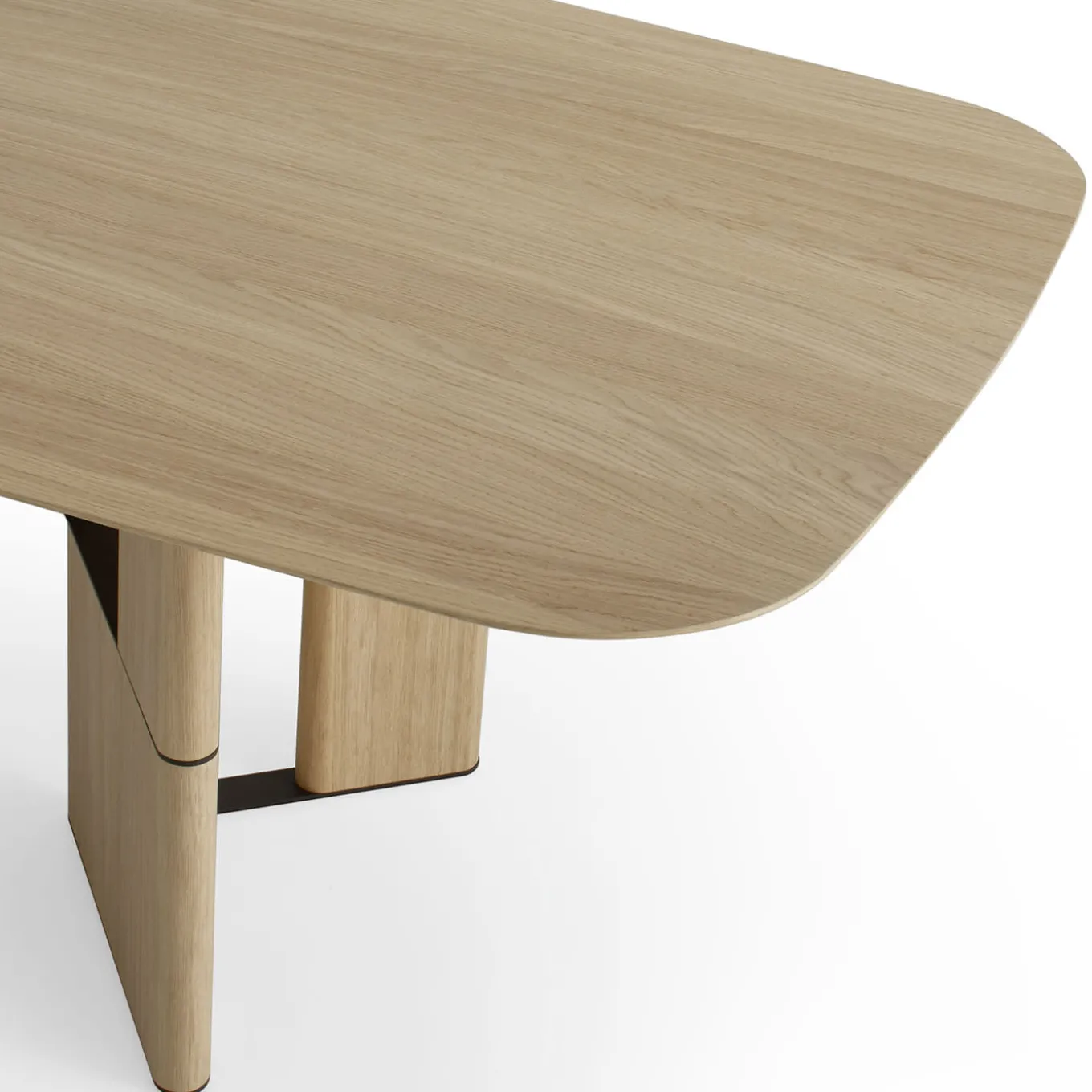 Tetris Table with Pure Wood Natural Oak Top