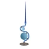The 4 Bridges over Canal Grande Double-Face Blue Candleholder