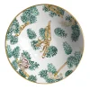 The Big White large porcelain Bowl with pine cones and straps