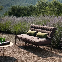 The Classic Brown Garden Sofa
