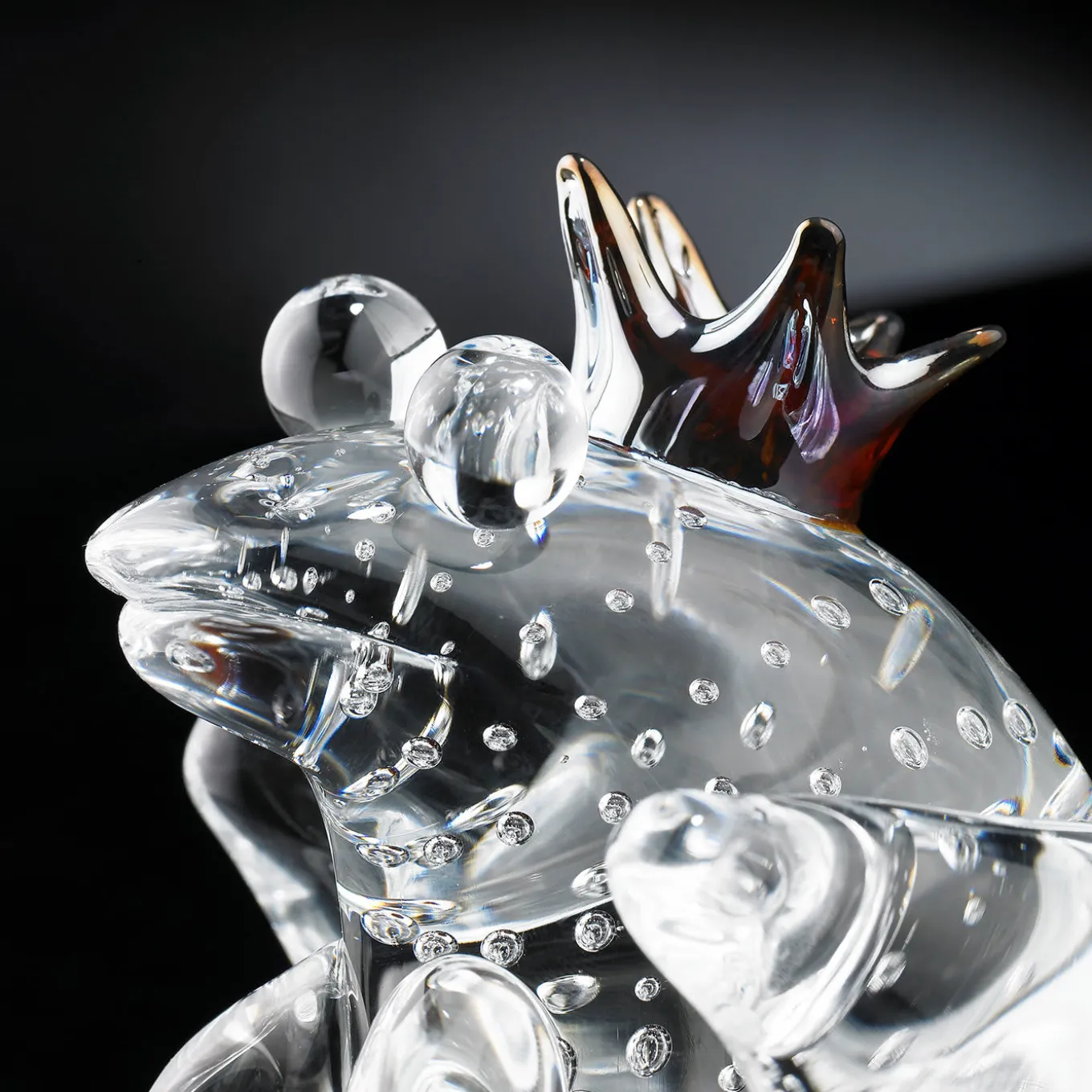 The Frog Prince Clear Glass Figurine