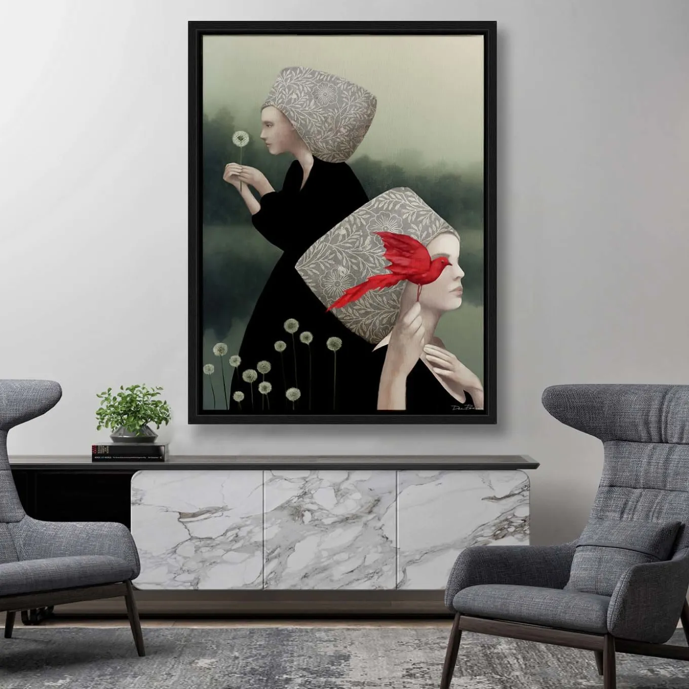 The Ladies of the Lake Digital Painting