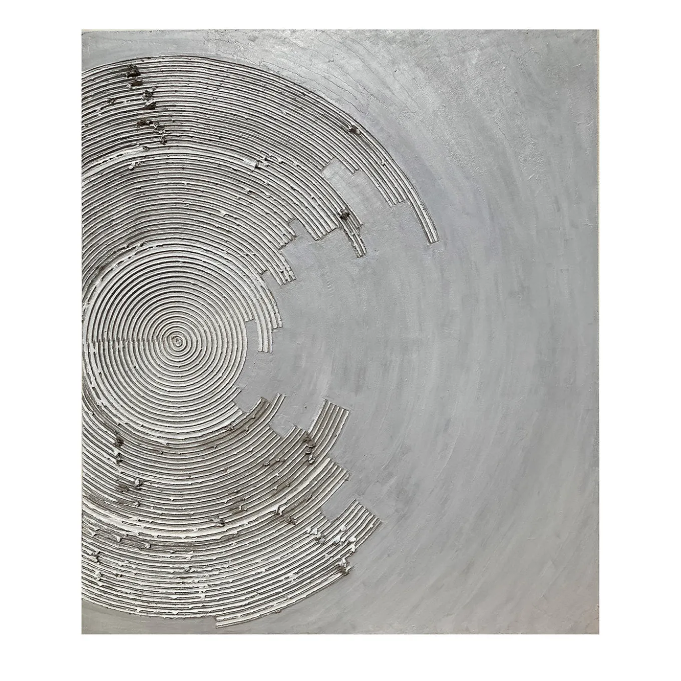 The Moon - Circles Textured Resin Painting