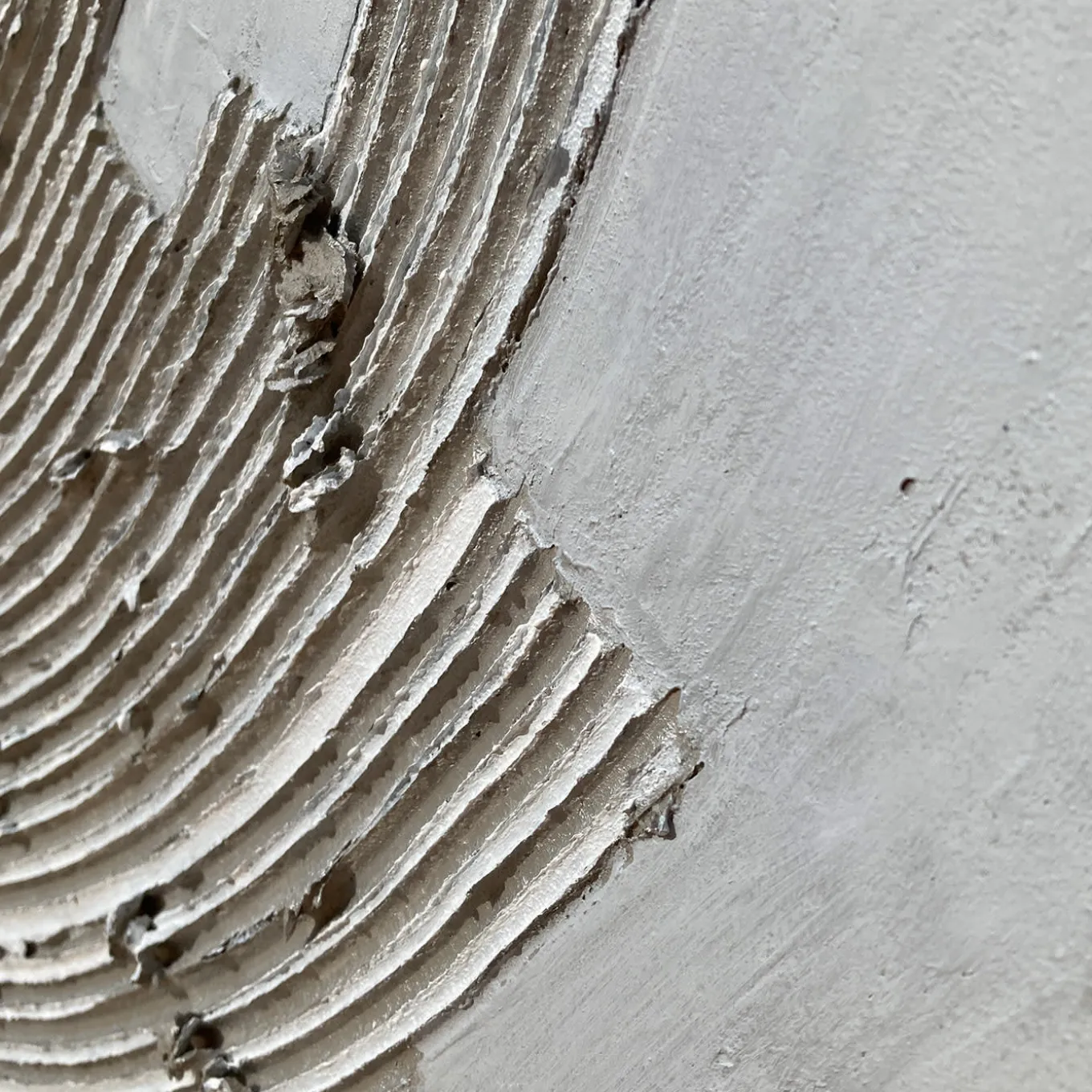 The Moon - Circles Textured Resin Painting