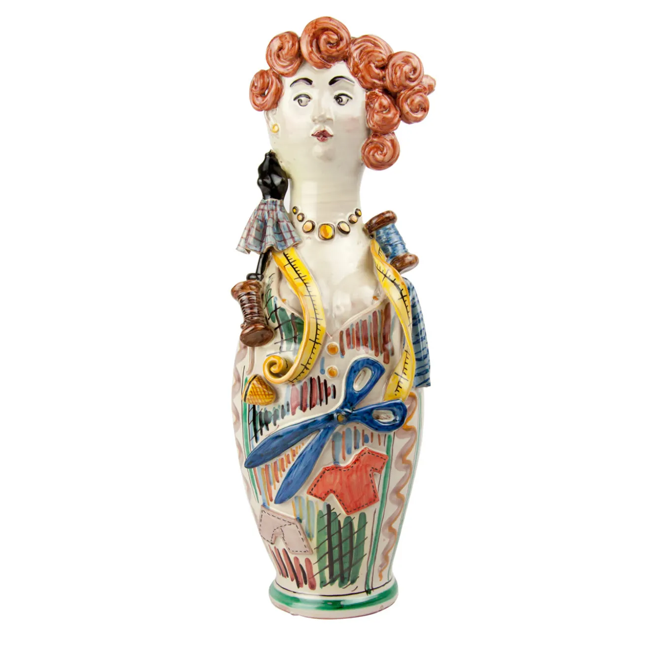 The Seamstress Ceramic Vase