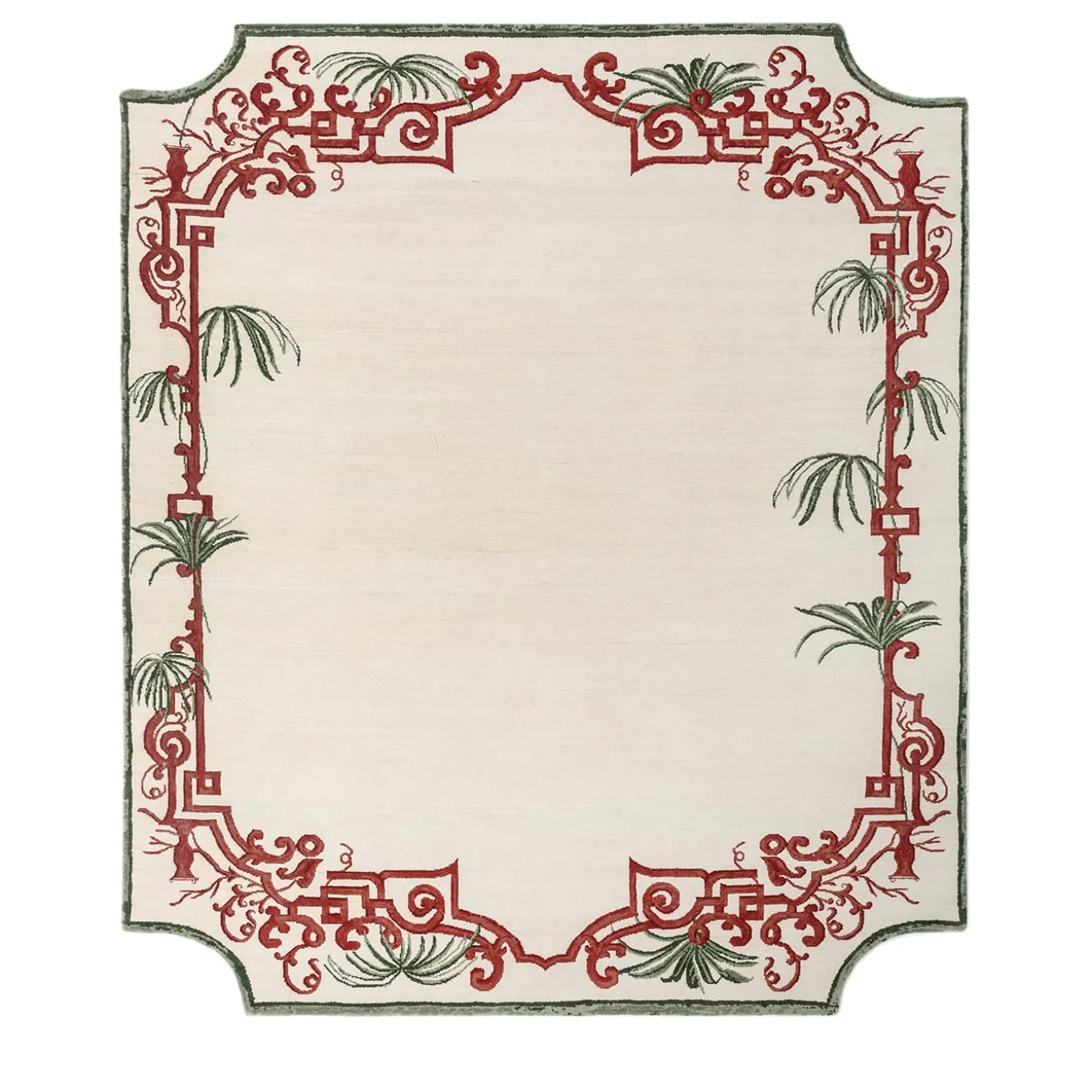 The Tea Pavilion Wool & Cotton Hand-Knotted Rug by Tatiana de Nicolay