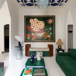 Thelma & Louise Square Blue Coffee Table