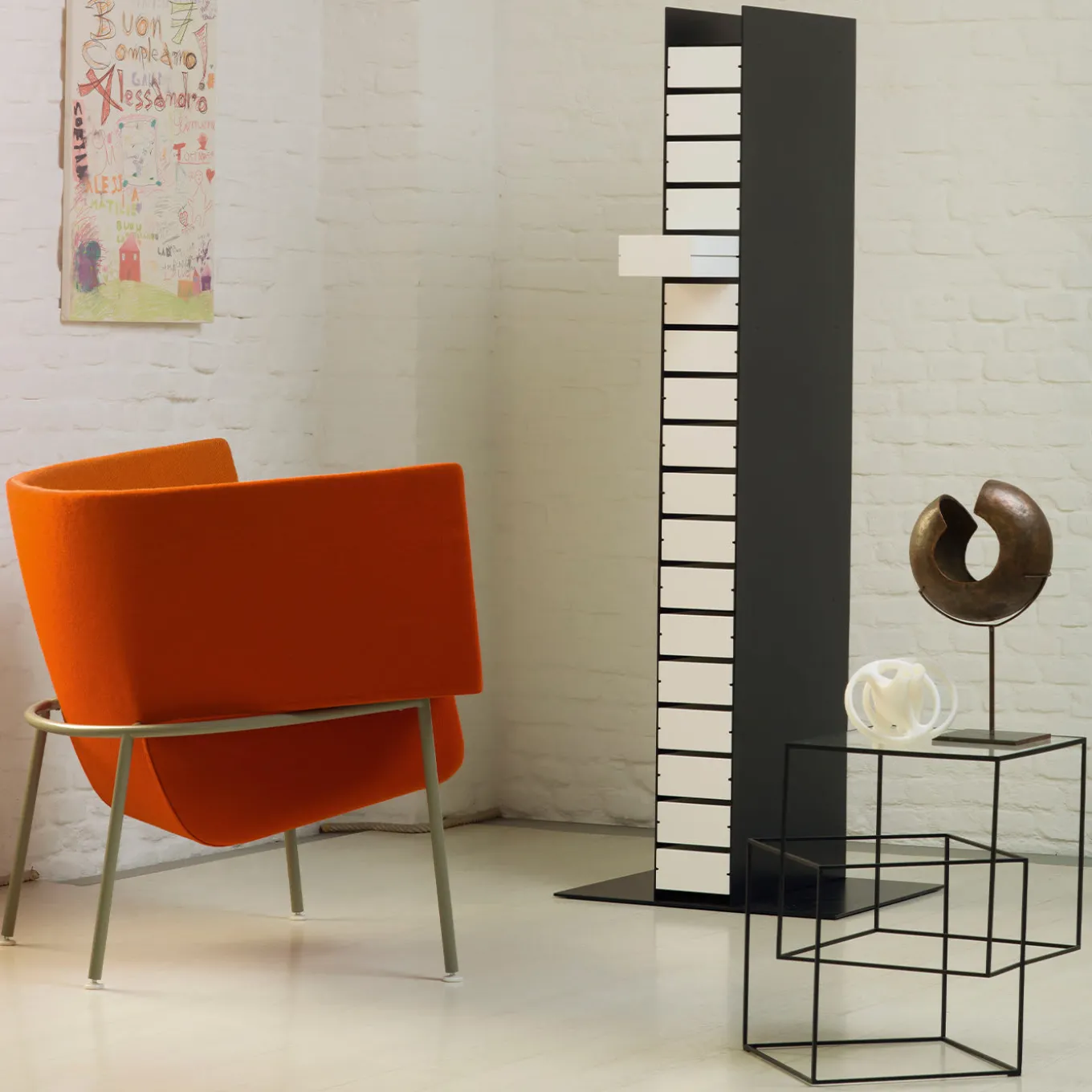 Thin Black Table by Nendo