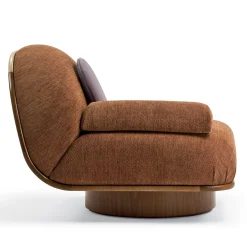 Thumb Asymmetrical Rust Armchair by Lorenza Bozzoli