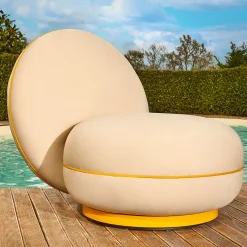 Tiamo Outdoor Round Beige Armchair