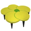 Tiaré Lacquer Flower-Shaped Wooden Coffee Table by C. Rampazzi