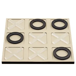 Tic Tac Toe Panna Cotta Leather Game