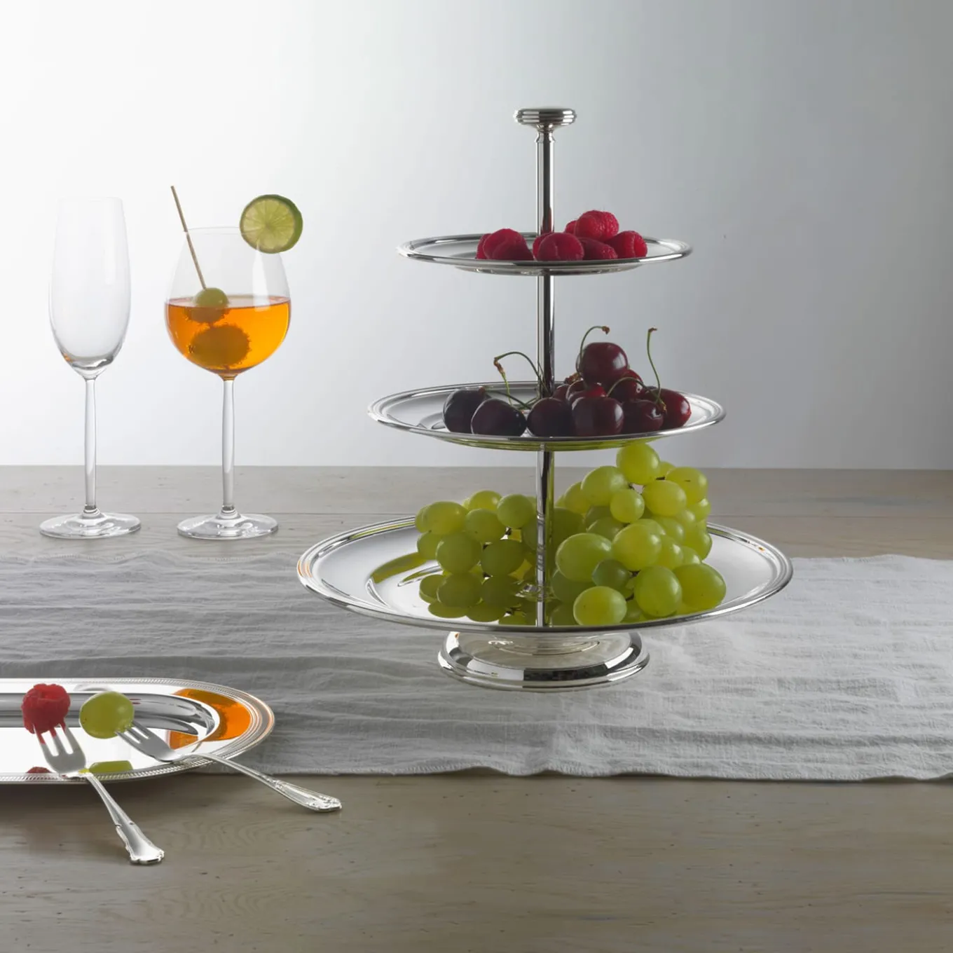 3-Tier Silver Stand