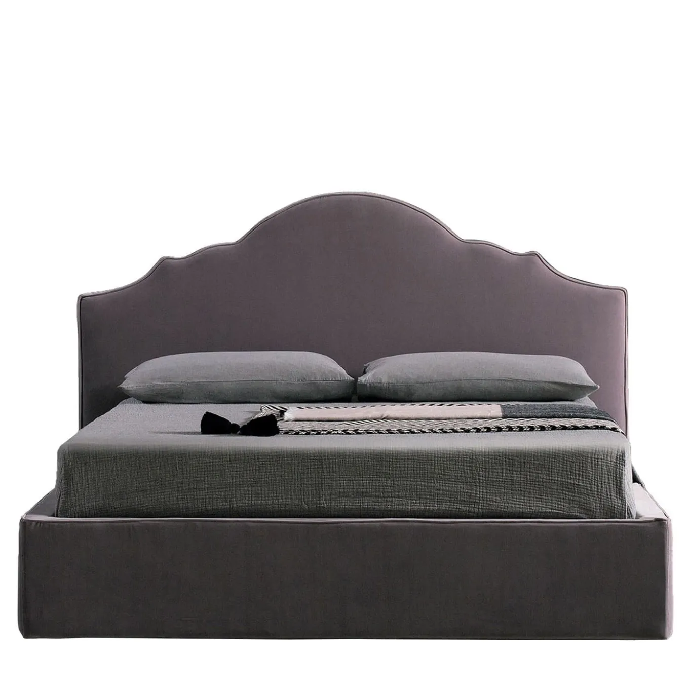 Tiffany Taupe Double Bed
