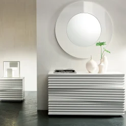 Tiffany White Matte Lacquer Ashwood Dresser