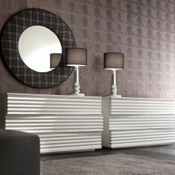 Tiffany White Matte Lacquer Ashwood Dresser