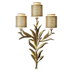 Timeless Gold Leaf Wall Sconce