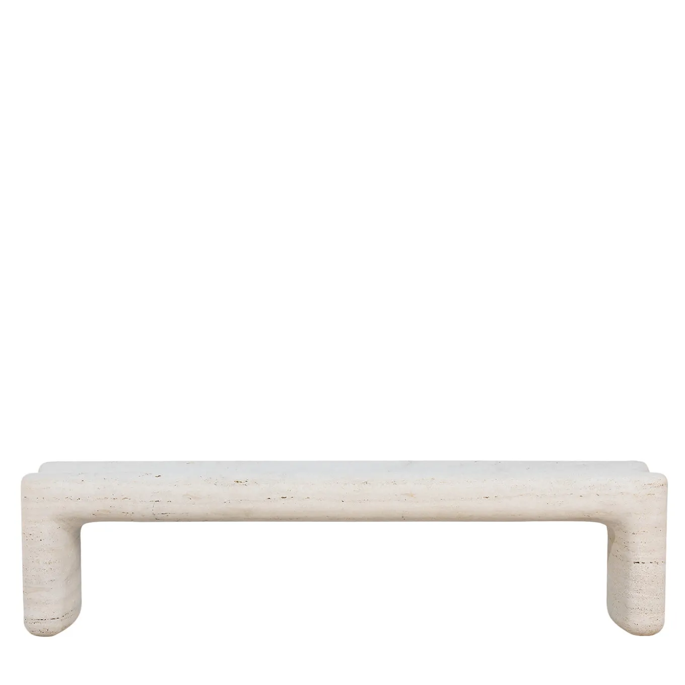 Tinia Beige Travertine Stone outdoor Bench