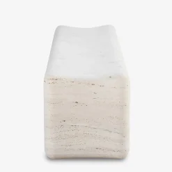 Tinia Beige Travertine Stone outdoor Bench