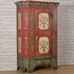 Tirolesi '700 Baroque Tyrolean Polychrome Wardrobe