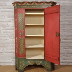 Tirolesi '700 Baroque Tyrolean Polychrome Wardrobe
