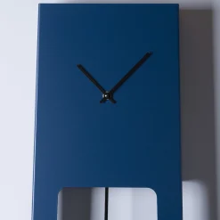 TIUKU Tall Blue Steel Pendulum Clock