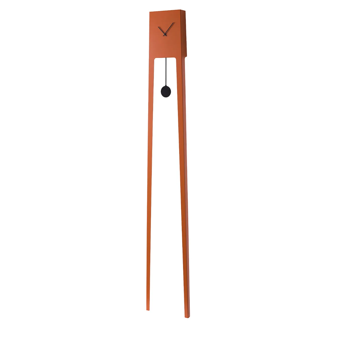 TIUKU Tall Orange Steel pendulum Clock