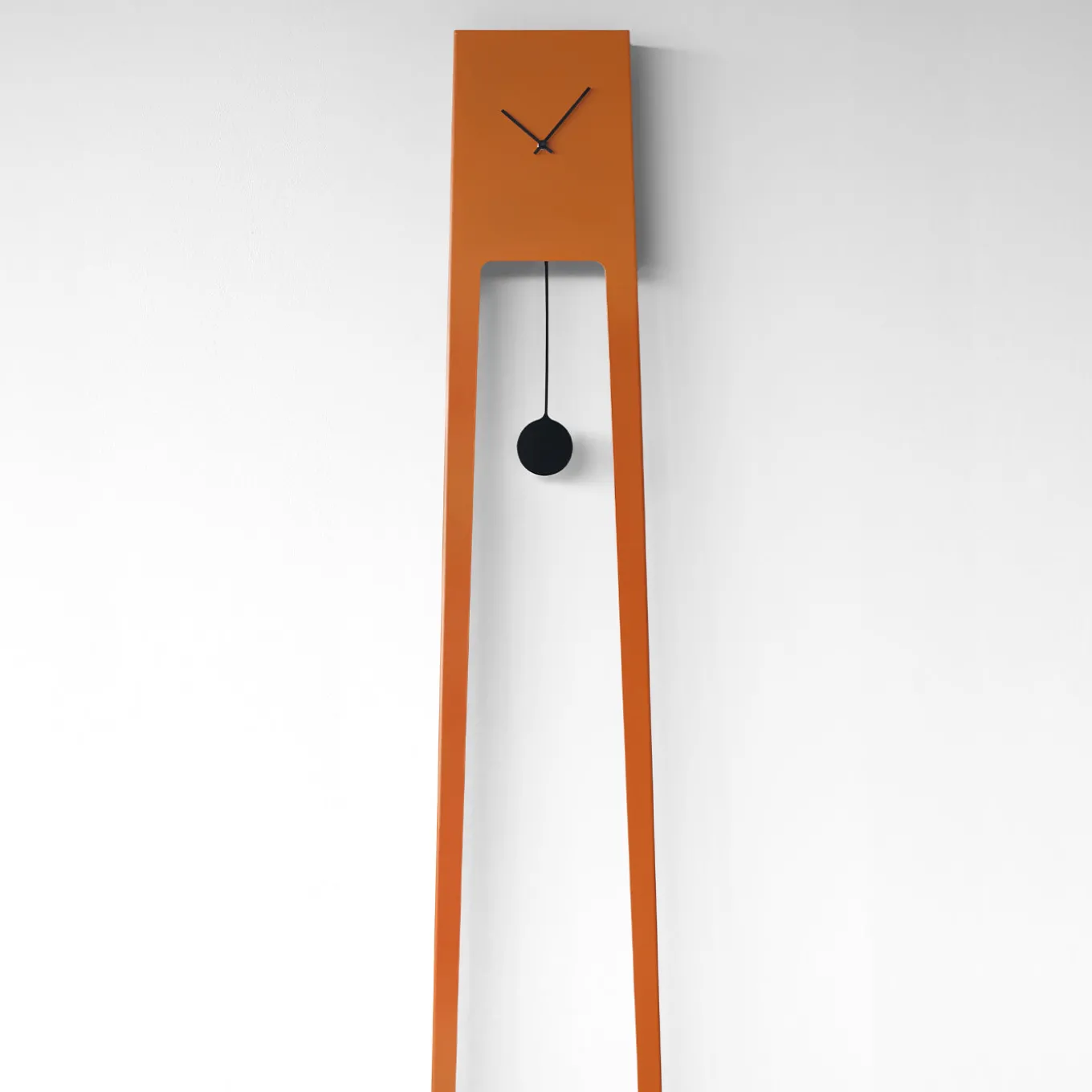 TIUKU Tall Orange Steel pendulum Clock