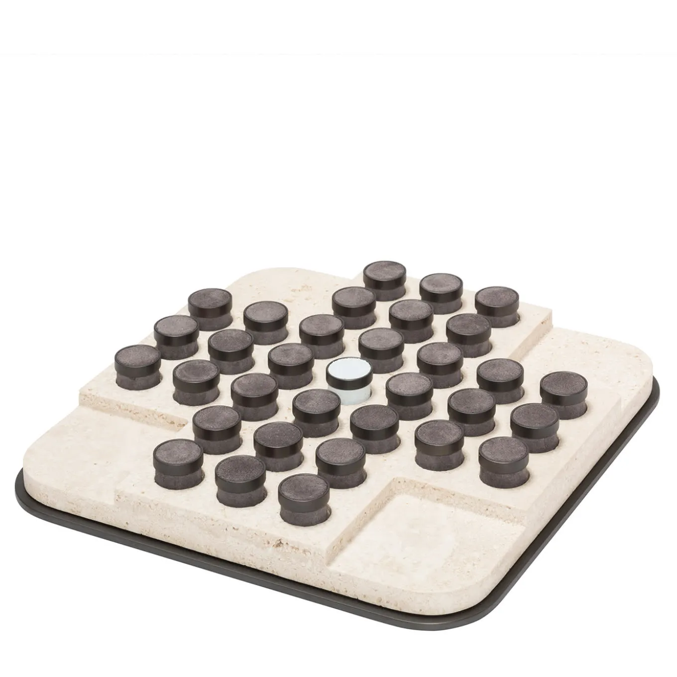 Tivoli Square Marble Solitaire Set