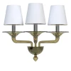 Tiziano 3-light Fumè Murano Glass Wall Sconce